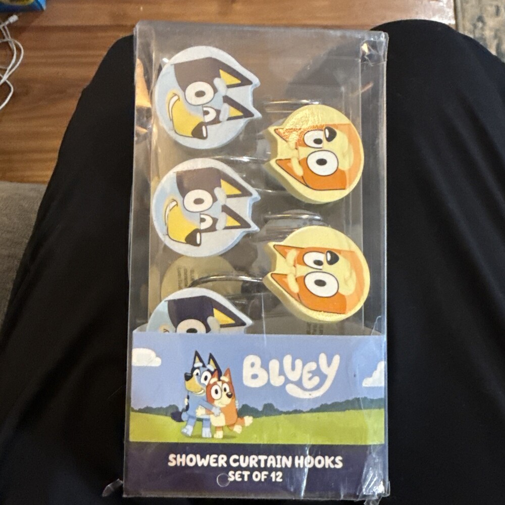 Bluey Shower Curtain Hooks Set Of 12 New In Package